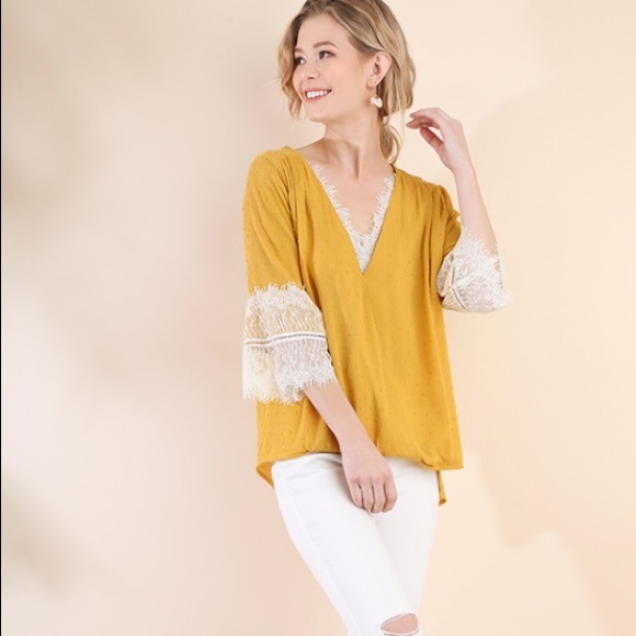 Surplice Embroidered Dot Lace Trim - Picture 5 of 7